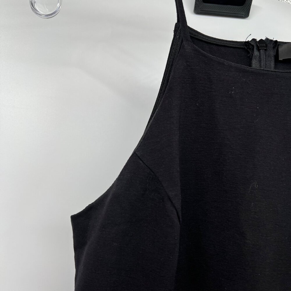 Lulus Womens Sheath Dress Halter Sleeveless Tulip Hem Black Size Medium LBD - Picture 4 of 9
